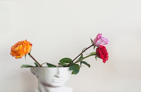 un vaso riempito di rose rappresenta metaforicamente la mente e il suo benessere se riempito e non svuotato dalla dissociazione cognitiva