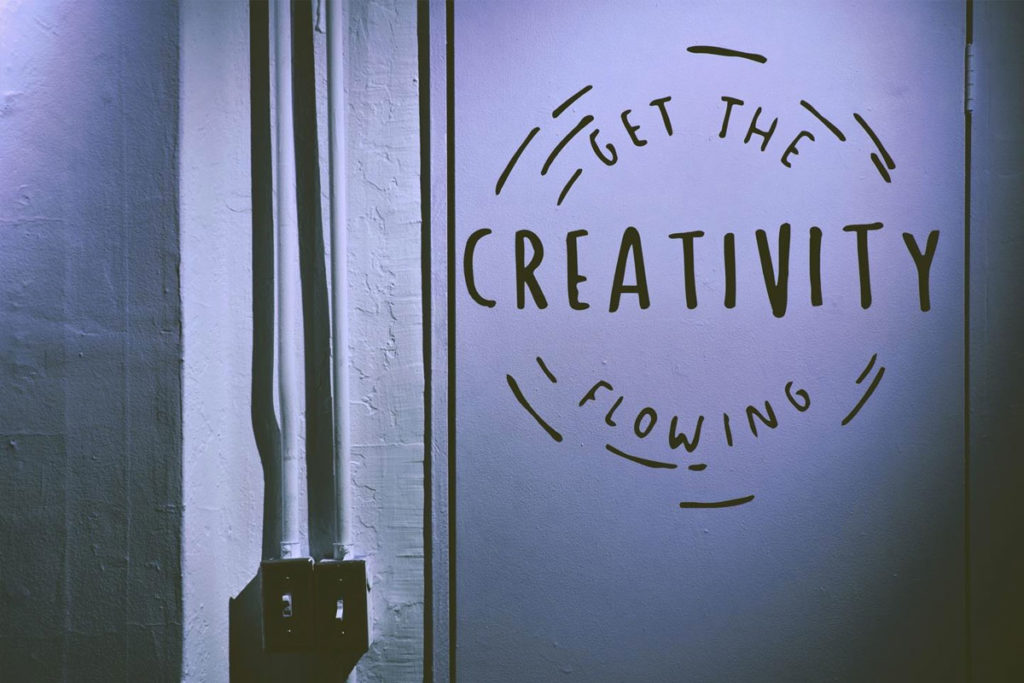 Get the creativity flowing, creatività come espressione di sè.