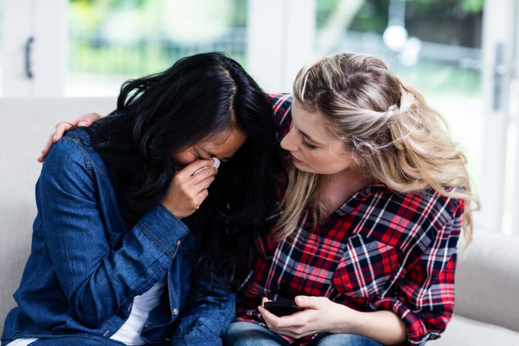 come consolare una persona che piange